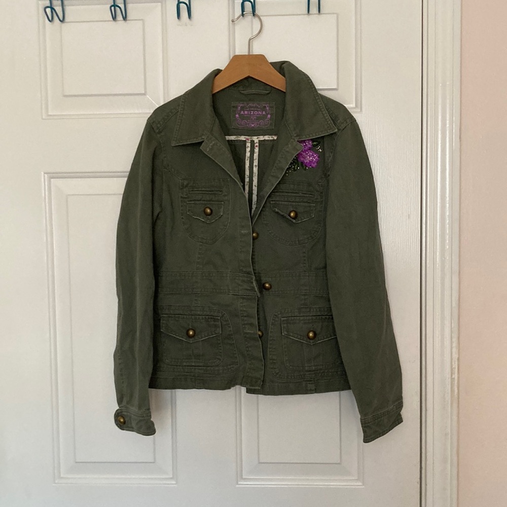 Girl’s army green jacket